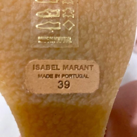 Isabel Marant TOTAM SHEARLING WEDGE BOOTS 8.5 - Picture 7 of 8